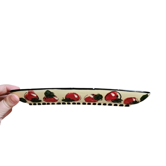 Vintage Robin Young 2003 Colorful Corn Design Rectangular Platter Dish - Picture 3 of 5